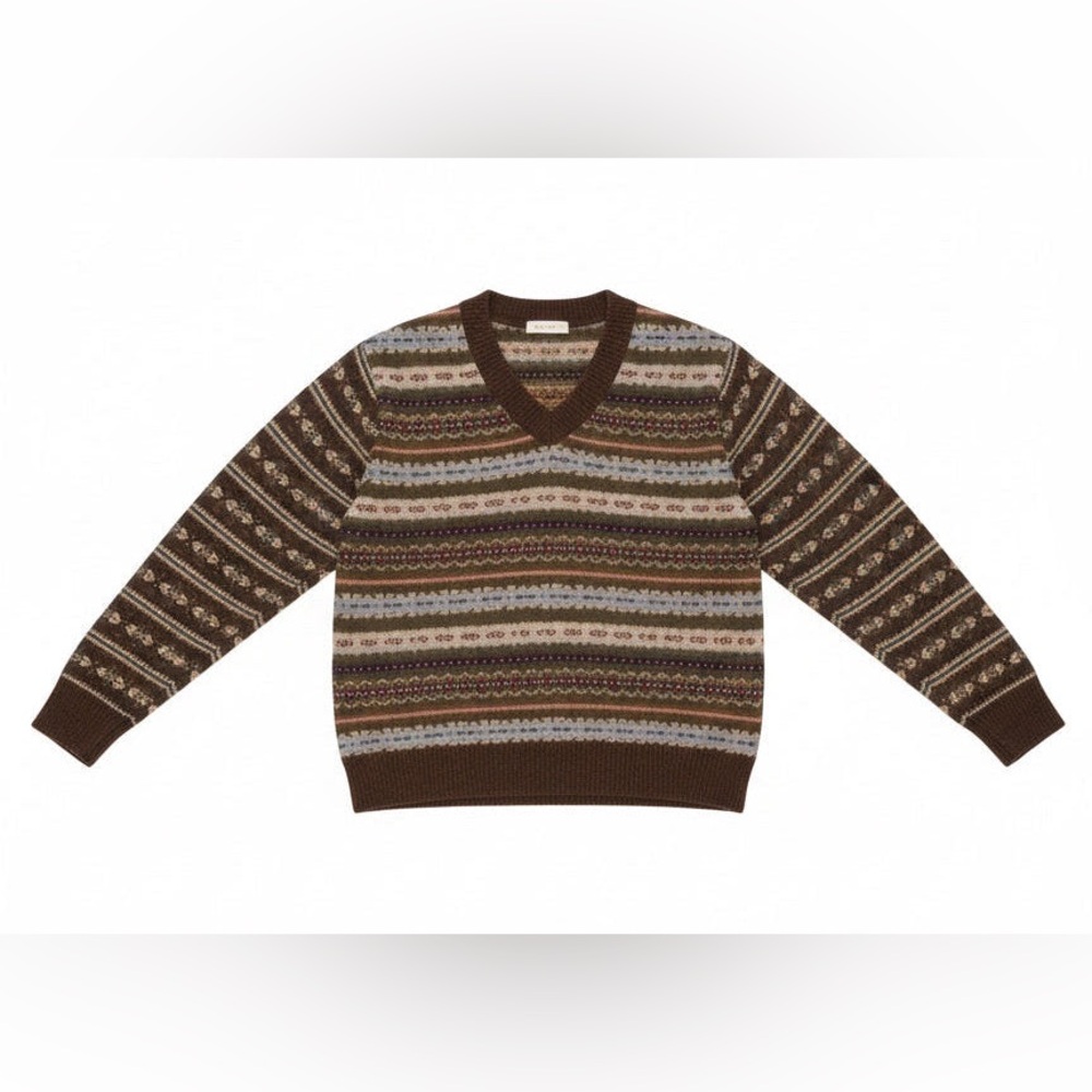 Sea NY Ciara fair isle knit sweater